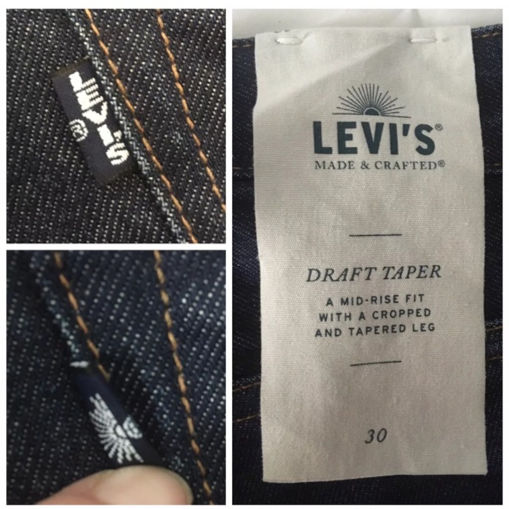⭐️Levi Draft Wide Taper Japanese Cone Denim Jeans